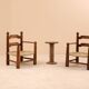 Fauteuils rustiques Charles Dudouyt, 1940’s