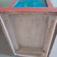 Painted wooden piece of furniture