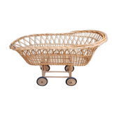 Alsatian rattan bed 1950
