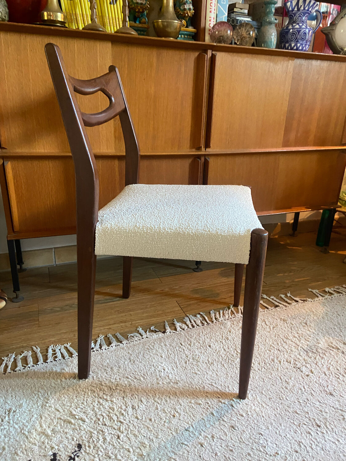 Series of 6 Danish teak chairs 60s