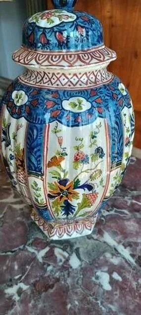 Antique European Ceramic Vase, 19th Century