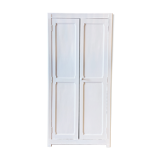 White Parisian wardrobe and terracotta