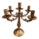 Old candlestick candelabra candle holder in brass with movable arms 5 lights