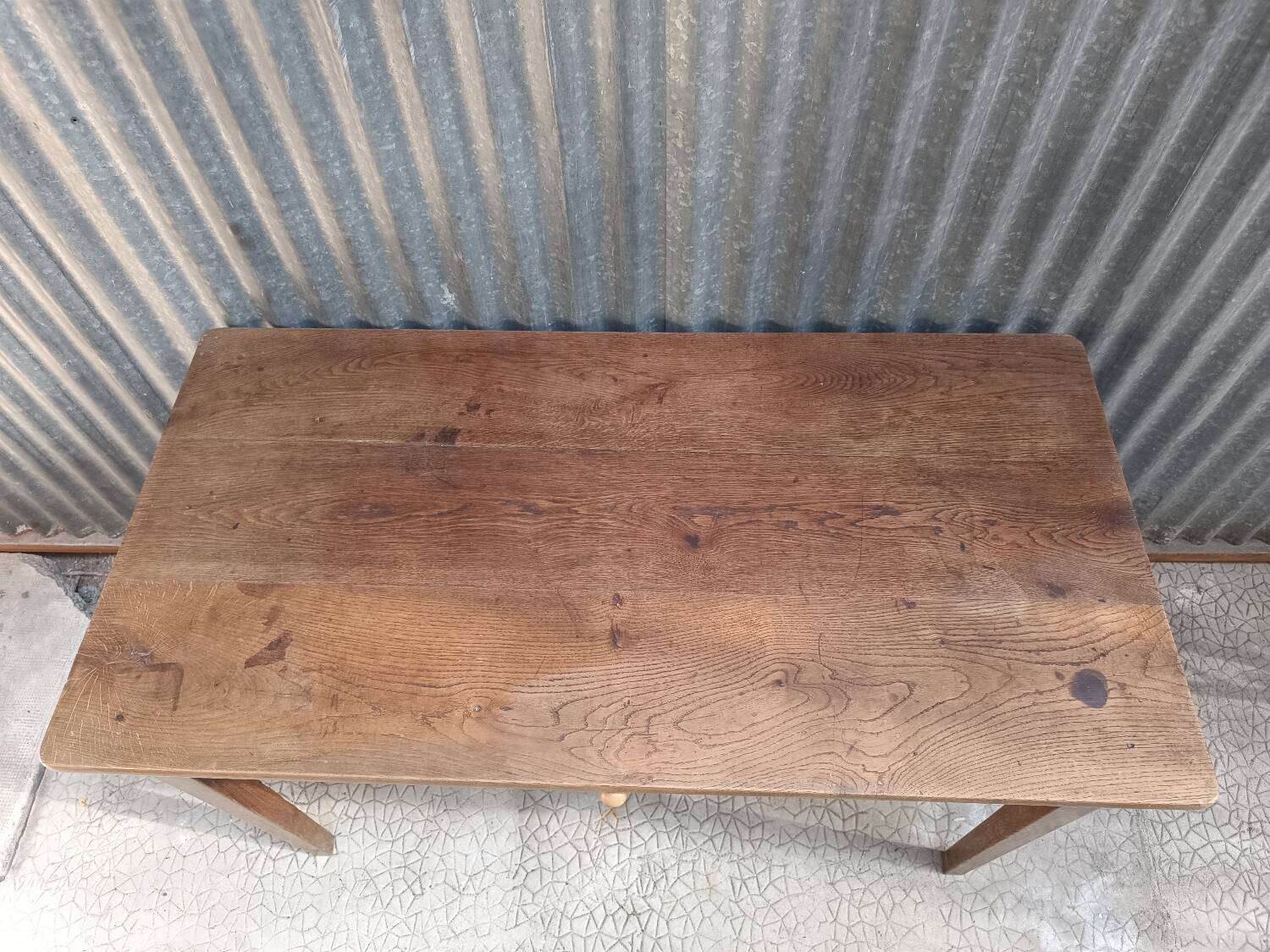 Solid oak farmhouse table