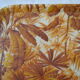 Tray with foliage decoration - 70s - authentic vintage