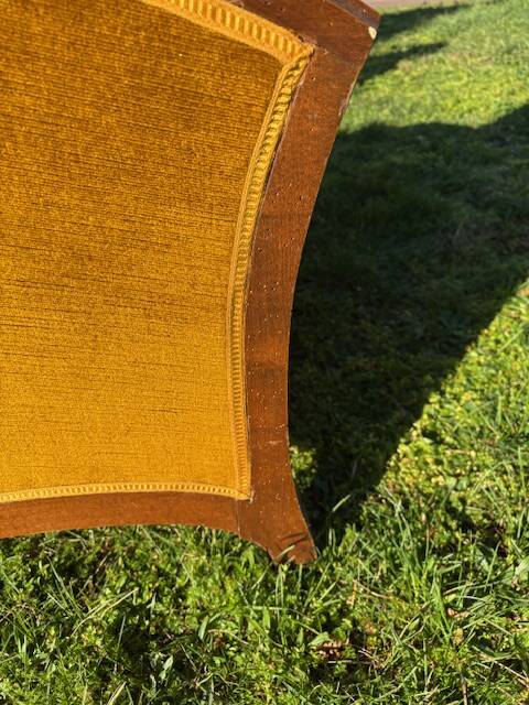 Art Deco velvet armchair