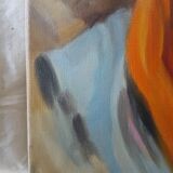 Tableau huile portrait orientaliste
