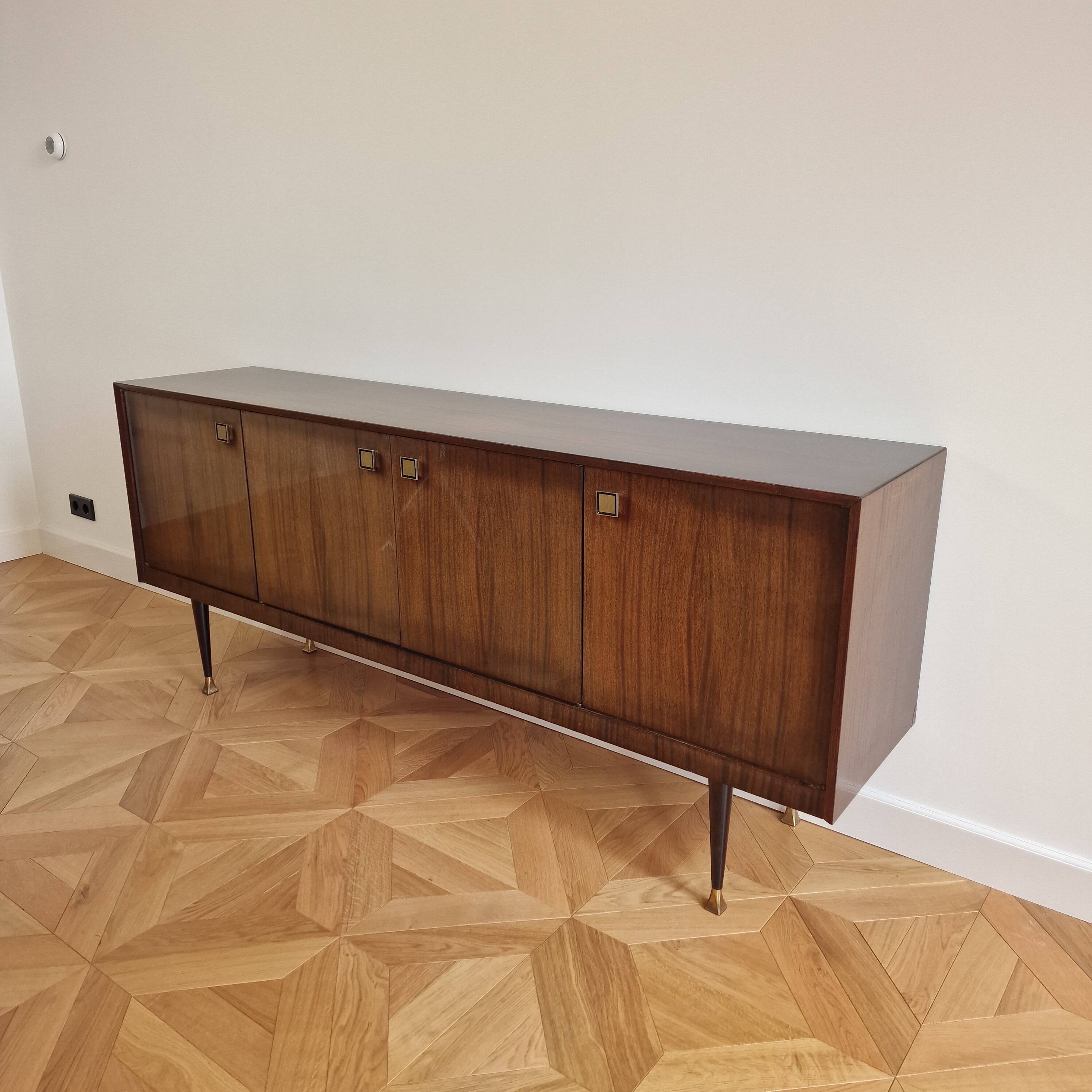 Mid-Century Modern Italian Mahogany Sideboard, 1960s