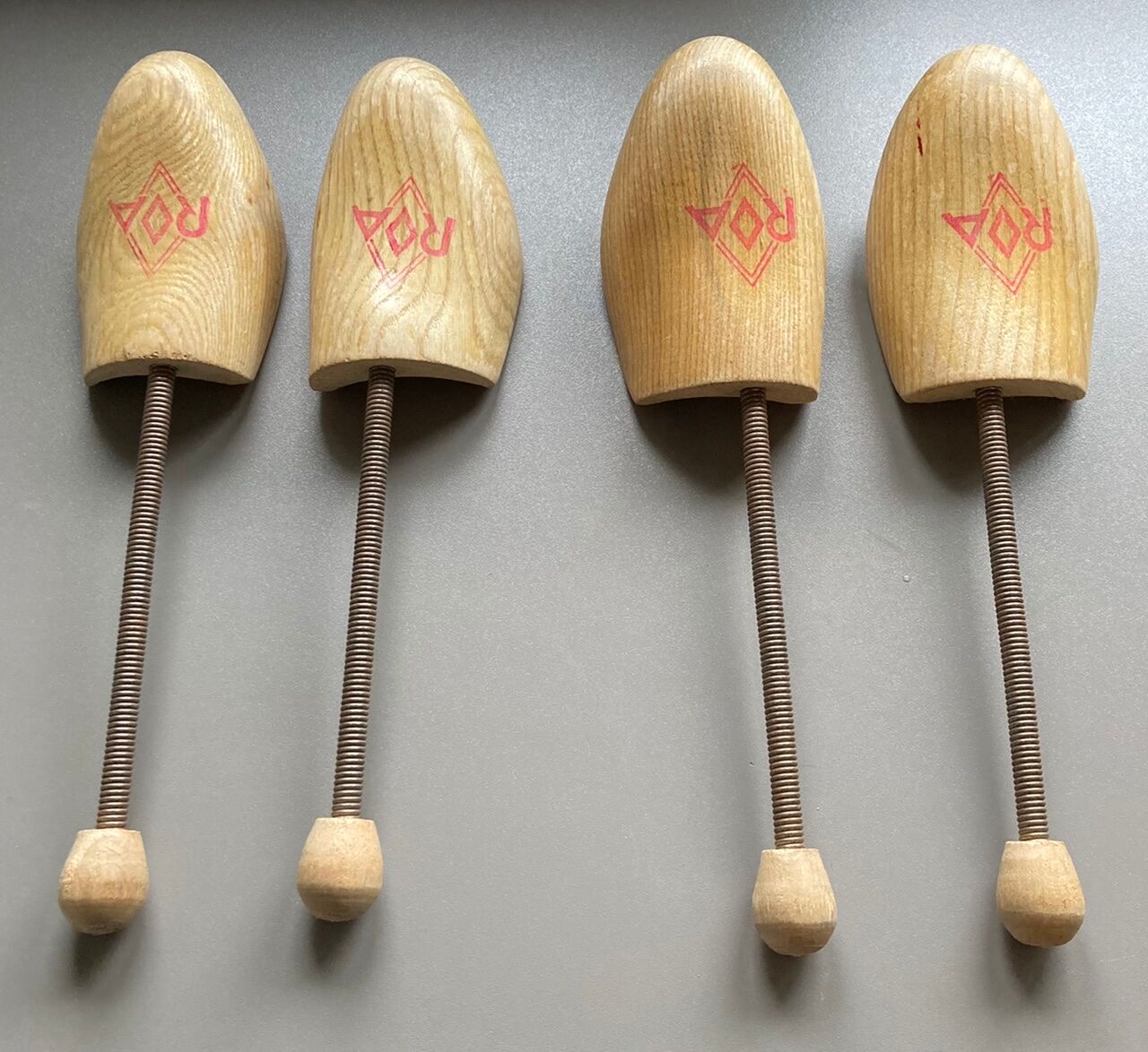 Set of 2 pairs of old shoe trees