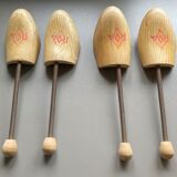 Set of 2 pairs of old shoe trees