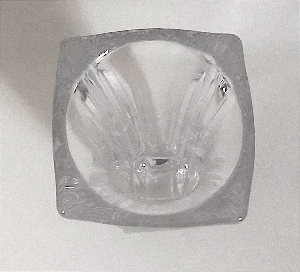 Crystal vase from Vannes 1950s Height 29 cm