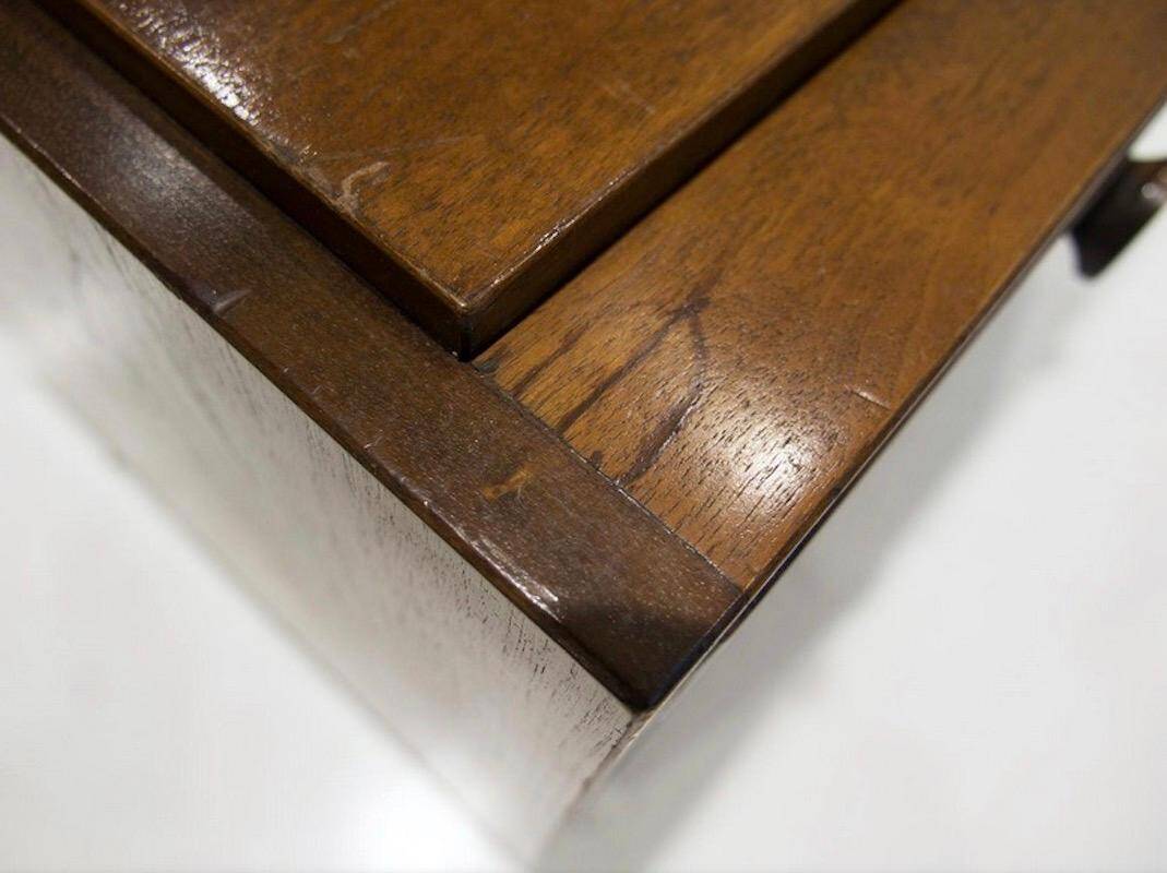 Walnut chest of drawers by Gianfranco Frattini for Bernini.