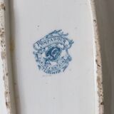Pompadour ironstone sauceboat, Clairefontaine factory