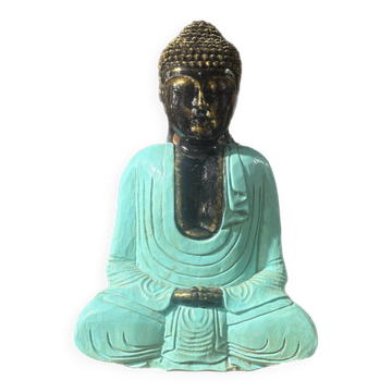 Buddha Meditation Statue Bali - blue edition