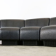 Black snakeskin modular sofa by Don Chadwick for Herman Miller 1970s