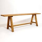 3-seater bench in solid wood from the 80s-90s.