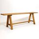 3-seater bench in solid wood from the 80s-90s.