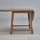 1970s, Danish foldable side table, solid oak wood, original condition.