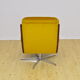 Fauteuil pivotant en velours, années 1970
