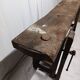 Old vintage wooden workbench