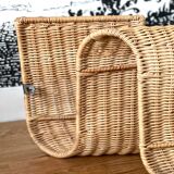 Rattan magazine holder 1970