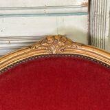 Pair of shepherdesses in carved wood Louis XV style