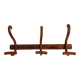 Curved wooden coat rack 3 walnut hooks Jacob & joseph Kohn 1900/1920.