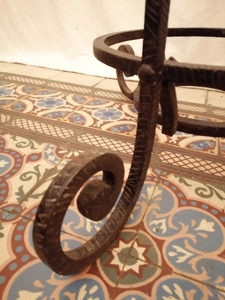 mantle door forged iron Courtrai art deco 1925 1930