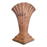 Art Deco ceramic vase in pink marble style