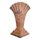 Art Deco ceramic vase in pink marble style