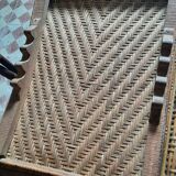 Vintage rattan lounge chair