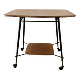 Vintage rolling side table
