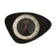 Lutetia black wall clock