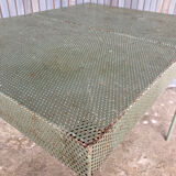 Perforated metal table or console