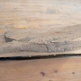 Planche à découper billot ancien bois patiné
