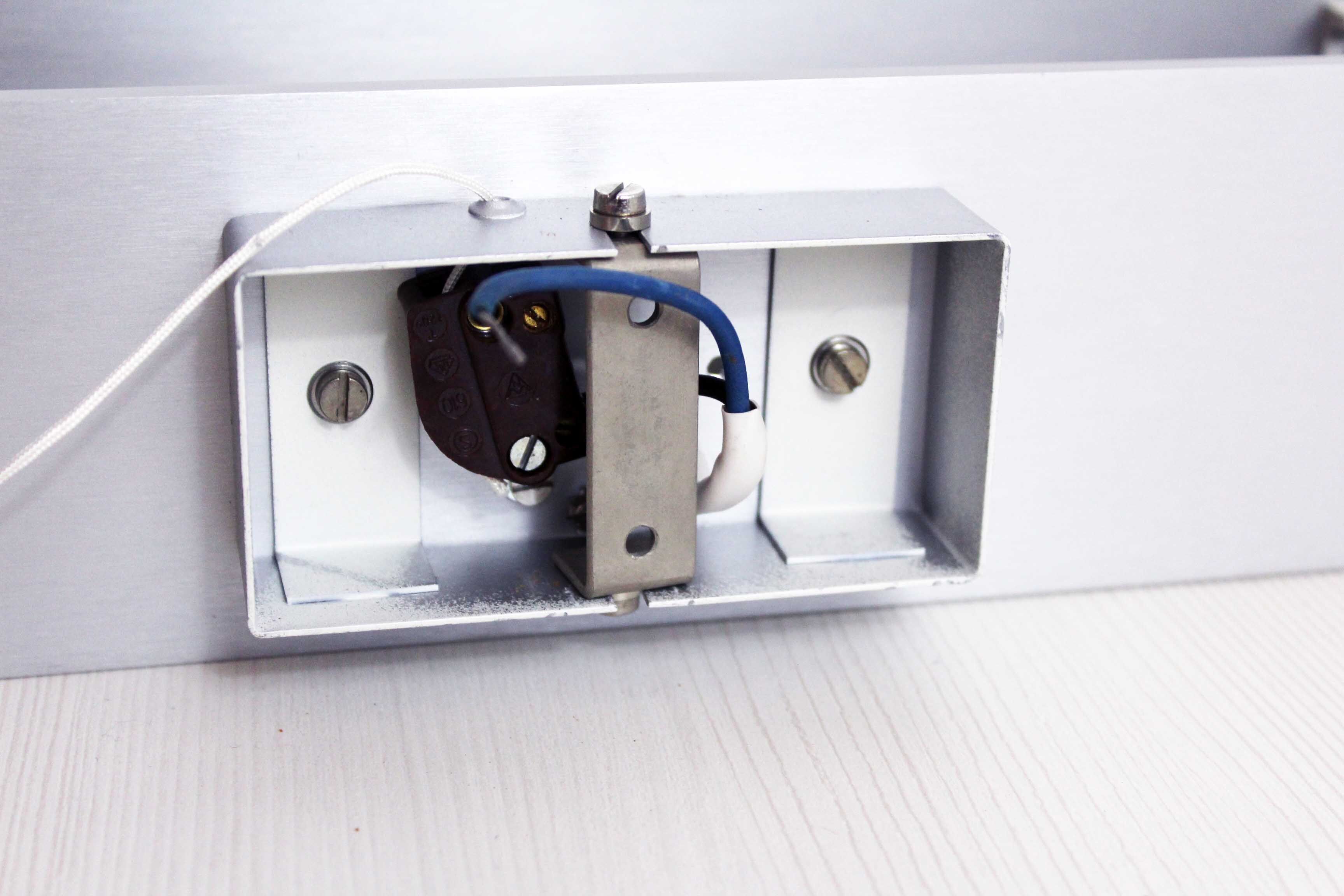Aluminum wall light, 50s/60s