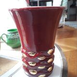 Vintage ceramic vase signed Arc