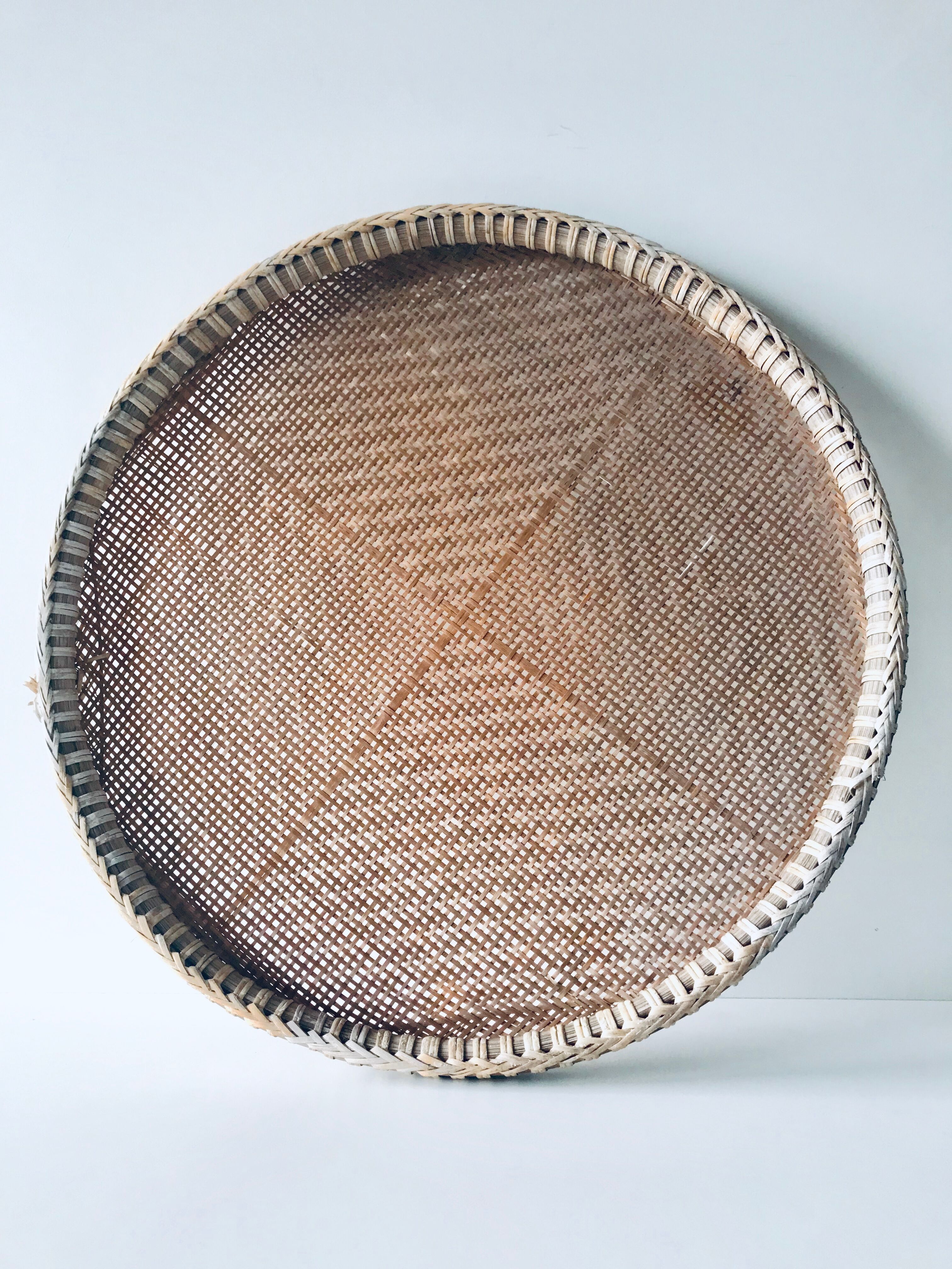Ancient wicker tray