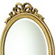 Miroir Ovale Doré à la Feuille d'Or Classique Facette France 52cm