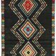 Hand-Knotted Turkish Contemporary 172 cm x 241 cm Black Wool Carpet
