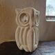 Lampe sculpturale en calcaire en forme de hibou par Albert Tormos, France