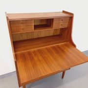 Secrétaire scandinave danois vintage Tibergaard en teck des années 50 60