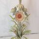 Lampadaire Pastel Bouquet De Fleurs Années 1960 Vintage Italien Gerbe De Blé Midcentury