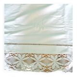 Vintage sheets in embroidered cotton and lace LS 170x280 *F1*