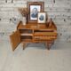 Buffet vintage bois et rotin