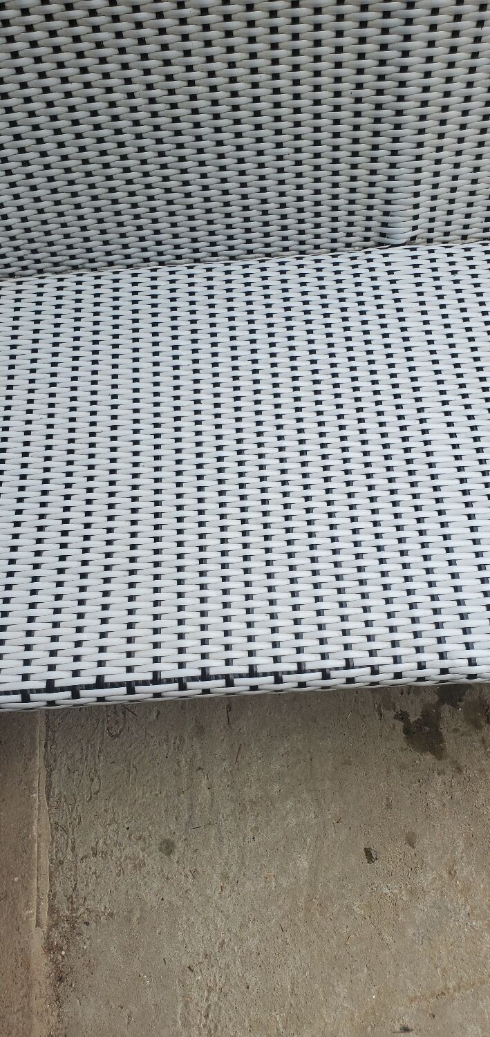 Black and white garden lounge