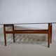 Mid-Century Design Teak Coffee Table with Smoked Glass by Möbel Mann, 1960s