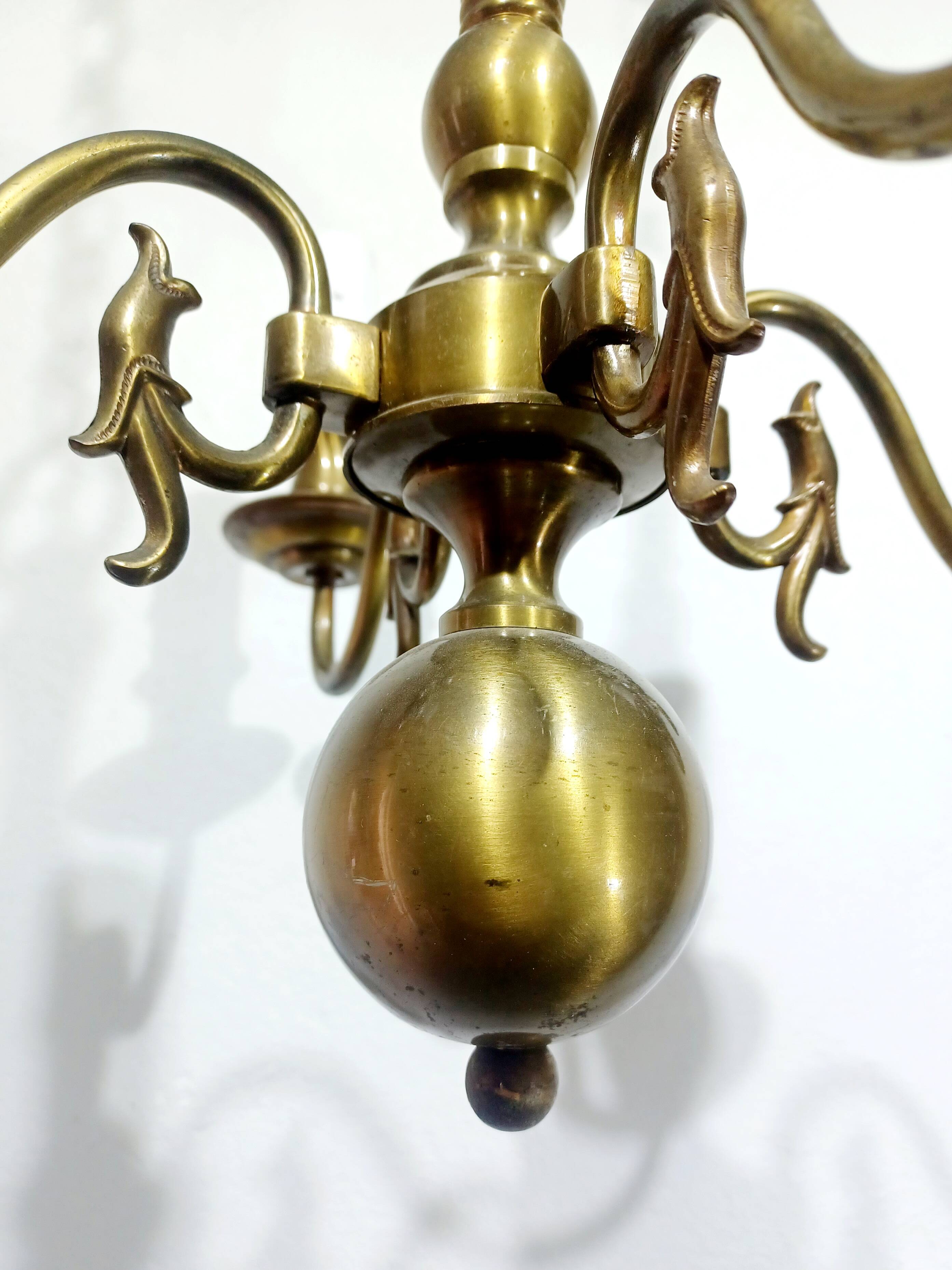 4-light Dutch chandelier