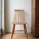 Set of 3 vintage Scandinavian and bistro wooden chairs.