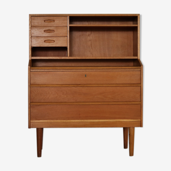 Secrétaire en chêne danois vintage